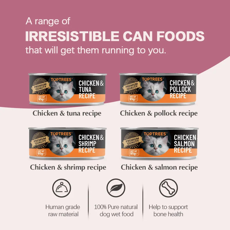 Cat wet food with organic raw material  high protein cat snacks as premium cat canned food