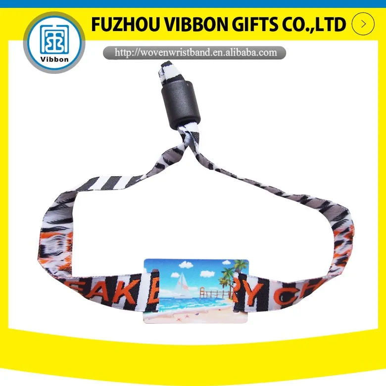 Adjustable festival Events Passive Bracelet fabric NFC Smart RFID Wristband