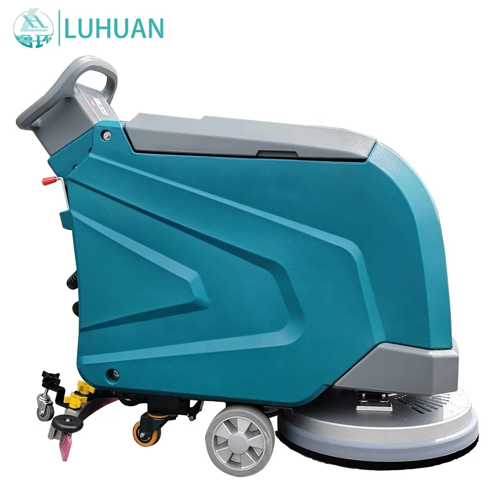 Floor Washer Cleaning Machine Small Electric Brush Walk-behind Floor Scrubber