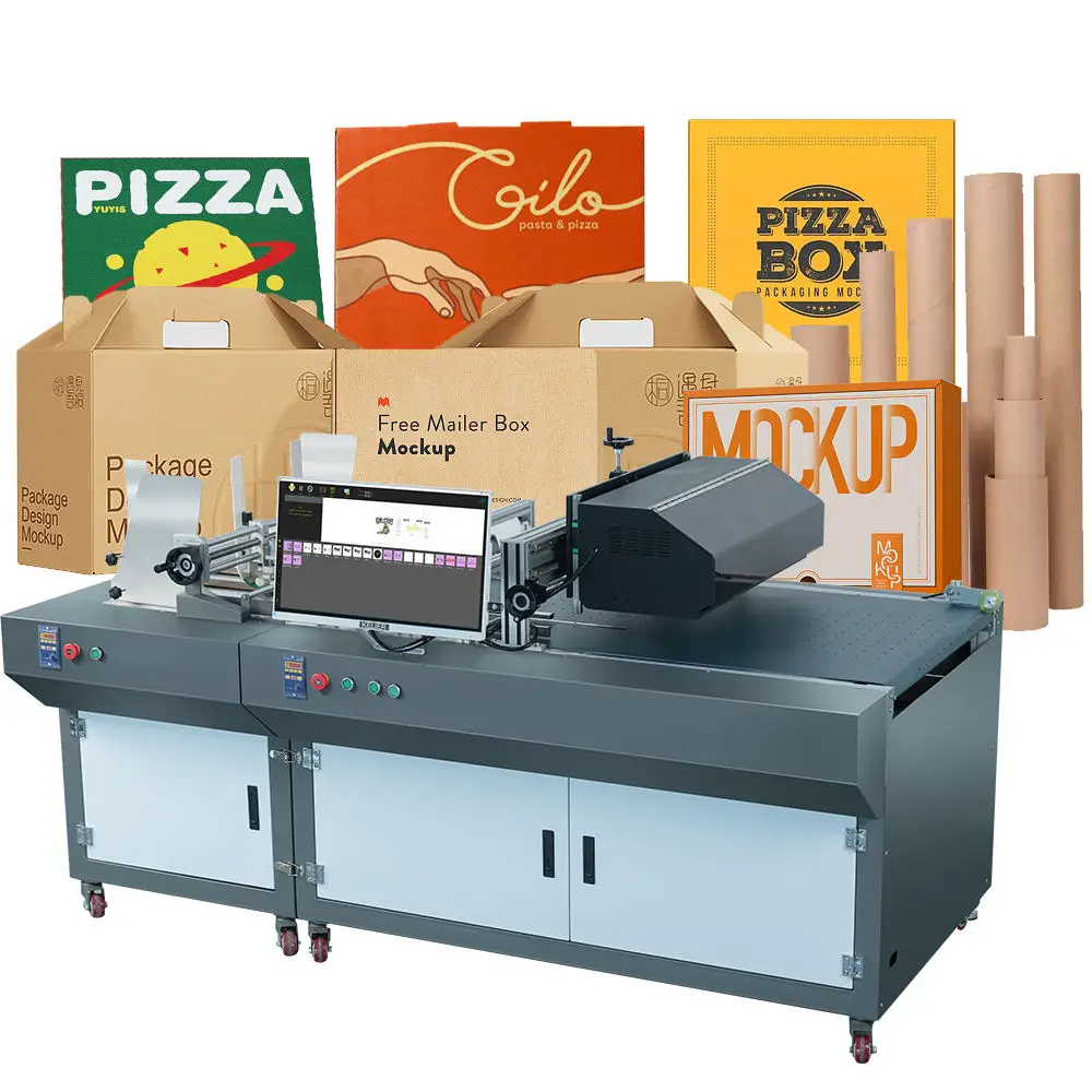 Kelier FI1000 Factory Produced Small Colorful Corrugated Cardboard Digital Printing Machine Single Pass Kraft Bag Printer