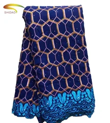 Wholesale 100% Cotton Swiss Voile Lace African Embroidery Lace Fabric For Dress