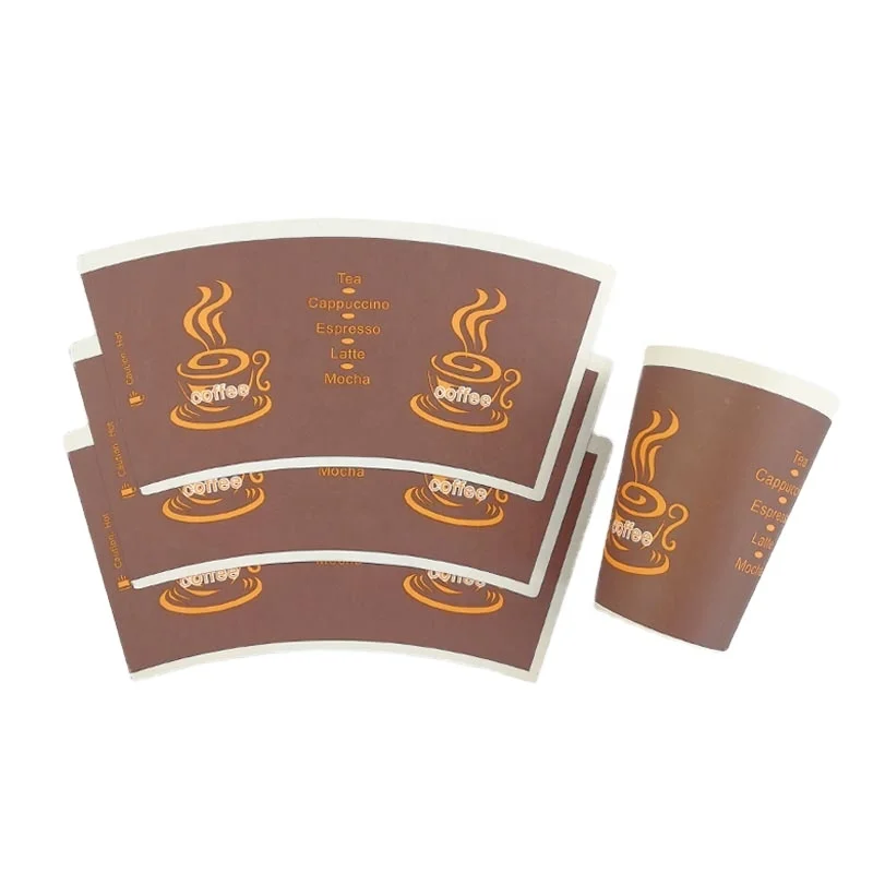 
Factory direct sales pe coated paper rolls for paper cups coated fan roll Best Price Good Quality Custom Printed Paper Cup Fan 