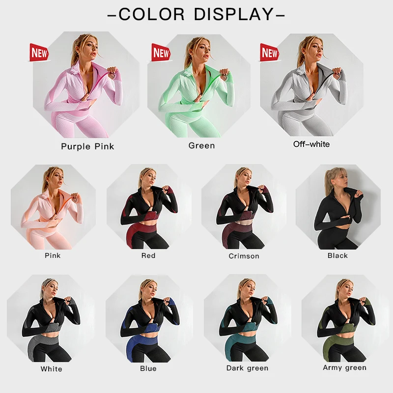 
Amazon hot wholesale fitness seamless yoga pants and jacket sets sportswear women sportswear leggings and bra tiktok legging 