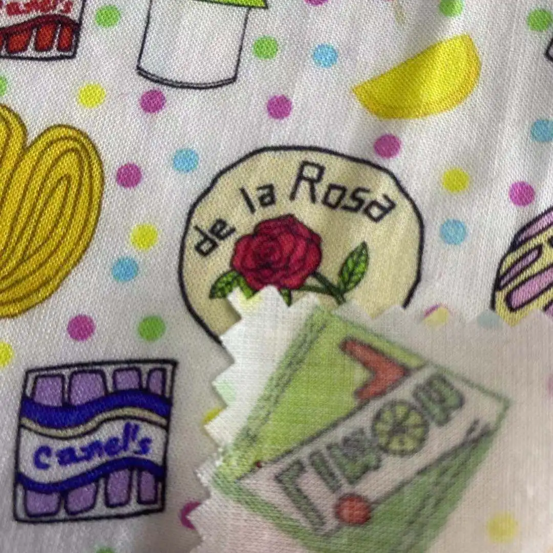 
Wholesale price sales 3068 custom print woven fabric poly rayon spandex 