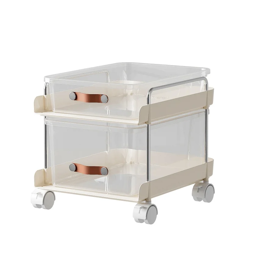 XJH All-in-One Multipurpose Movable and 360 Rotatable Bathroom Kitchen Office Cabinet Organizer with Pull Out Drawers