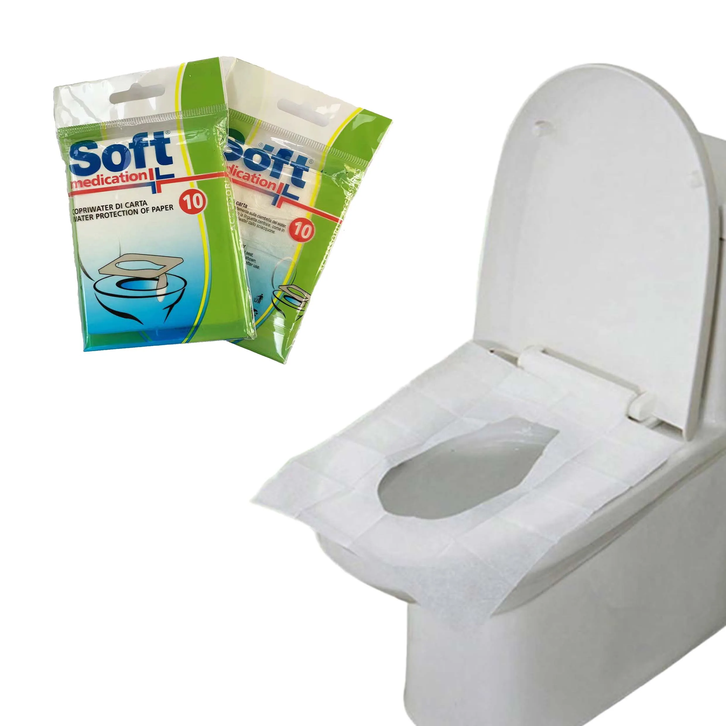 Custom Style Disposable Toilet Seat Cover Paper For Individual Travel Package
