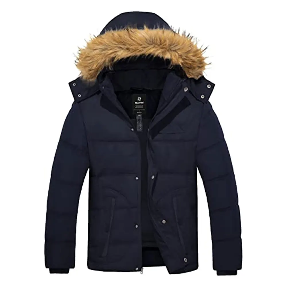 Mens Winter Puffer Thicken Winter Coat Warm Padded with Hood Top Quality Factory Wholesale jacket Down jacket