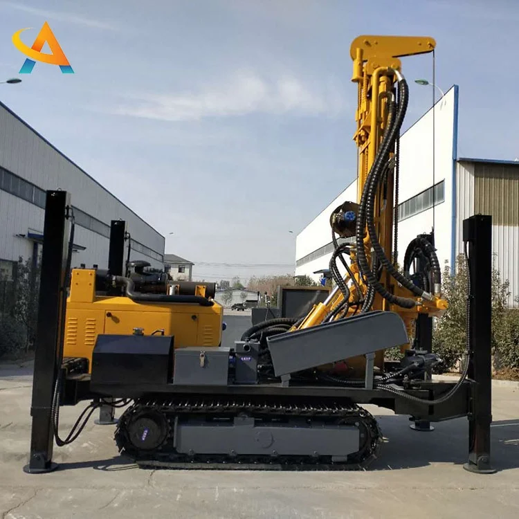 Gasoline Hydraulic Mountain Mining Drill Rigs 200 Meters Ground Borehole Water Well Drilling Machine Electric and Pneumatic