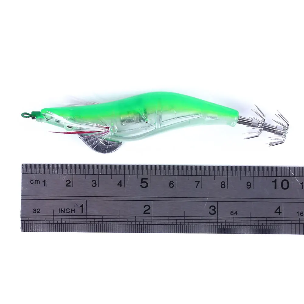 Electronic Squid Jig Fishing Baits Shrimp 12g 10.5cm Fishing Lure Fishing Tackle Pesca