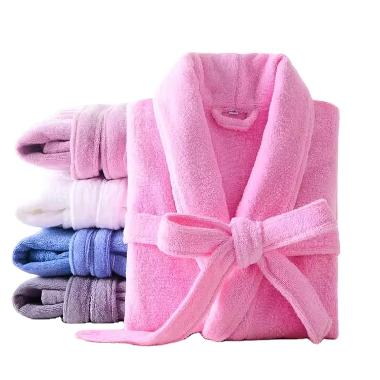 Wholesale Luxury Terry Cloth Bathrobe 100% Long Staple Cotton Hotel/spa Robes Men Robe