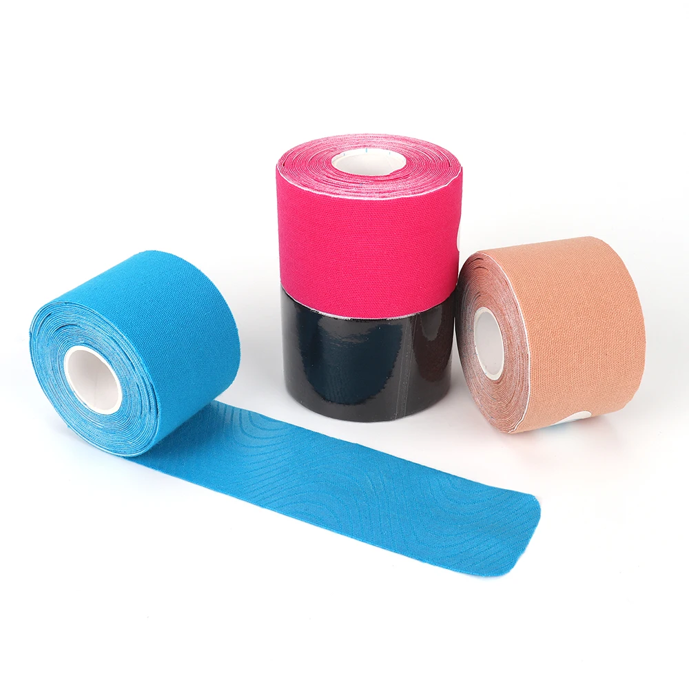 Custom Accepted Medical Muscle Compression Waterproof Cotton Elastic Athletic Sports Pre-cut Kinesiology Tape