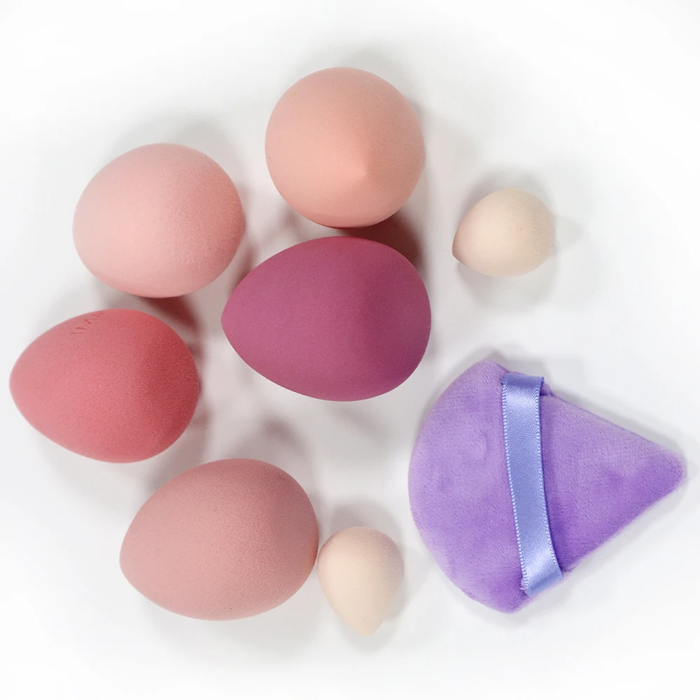 Cosmetic Sponge Puff Foundation Powder Cream Blending Face Beauty Tool Makeup Sponge with Bottle