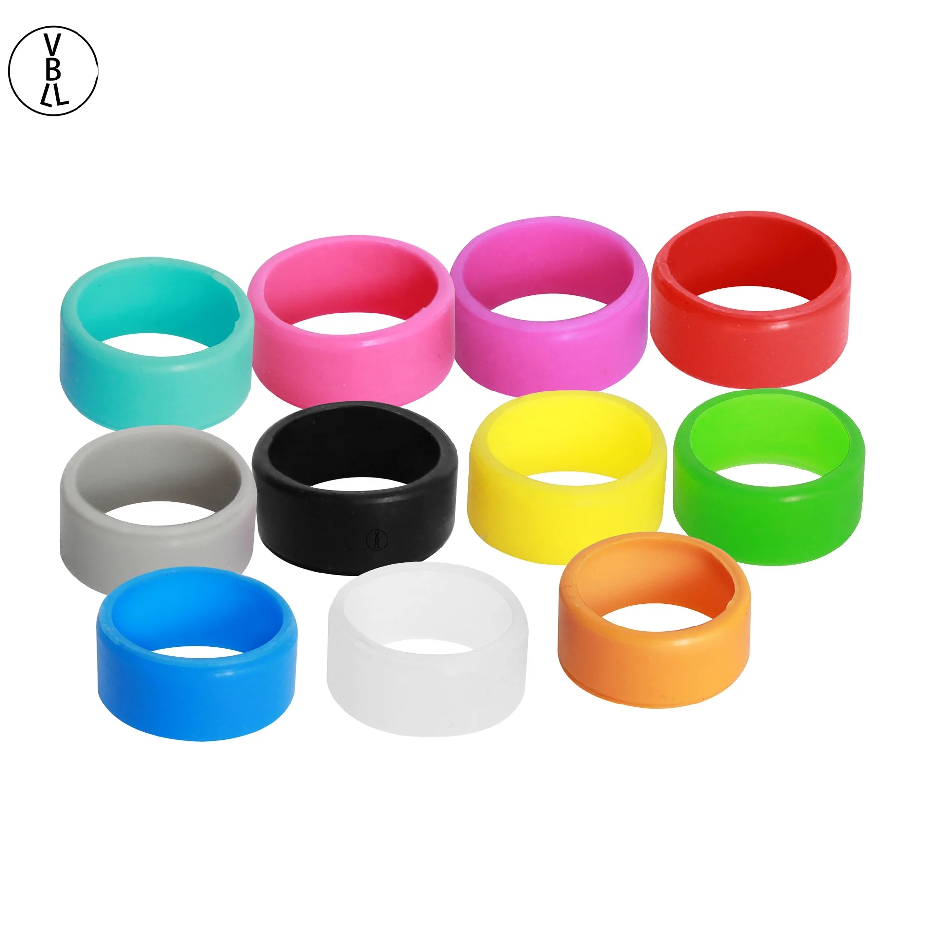 Colorful Rings Silicone Anti Slip Band Bands for 2 way antenna