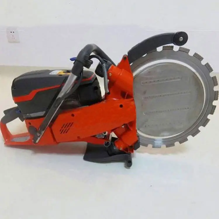 gasoline ring saw concrete cutter cuts concrete and masonry in alteration, renovation and new construction work