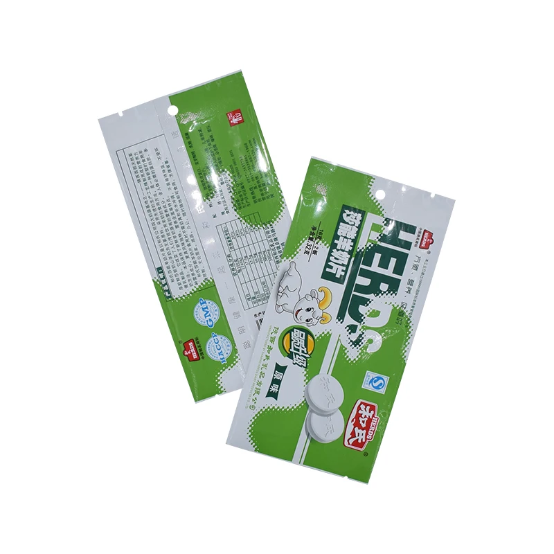 back sealed custom printed plastic small packaging bags for sugar candy