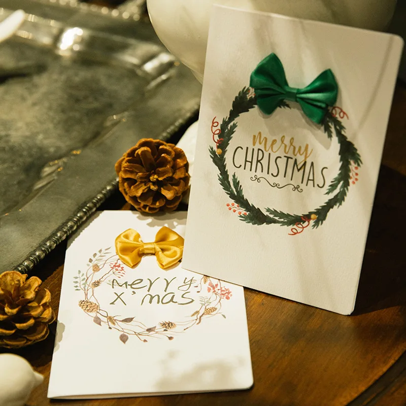 Custom christmas gifts card thank you card winter business card