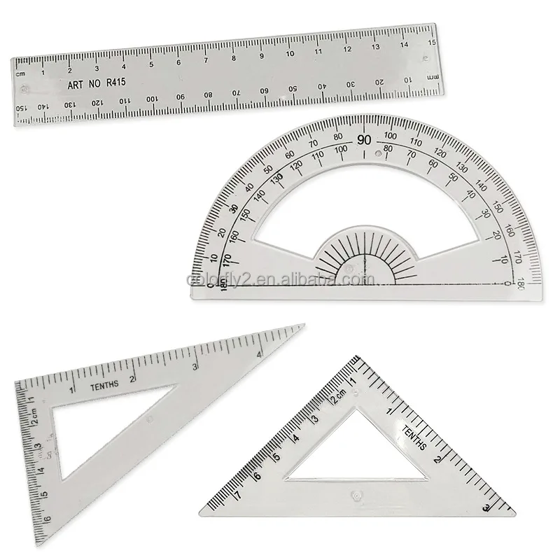 School Stationery Geometry Box Kids Geometric Tools Mathematical Set