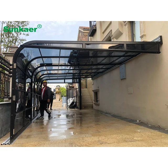 Direct selling polycarbonate roof enclosure outdoor sunroom glass balcony roof covering polycarbonate sunroom