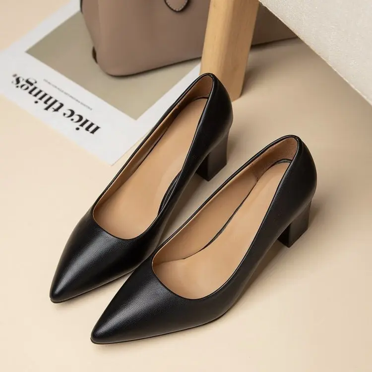 Hellosports Wholesale pointy toe ladies pumps heel shoes dress shoes for woman shoes high heels