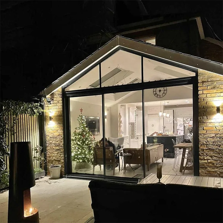 Manual soundproof automatic hdsafe european multi patio lift and crittal glass system aluminium design double slide screen door