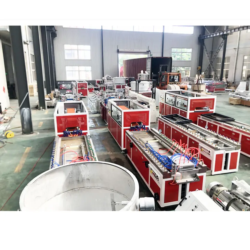 Toilet furniture PVC panel small bathroom Cabinet profile door board production line