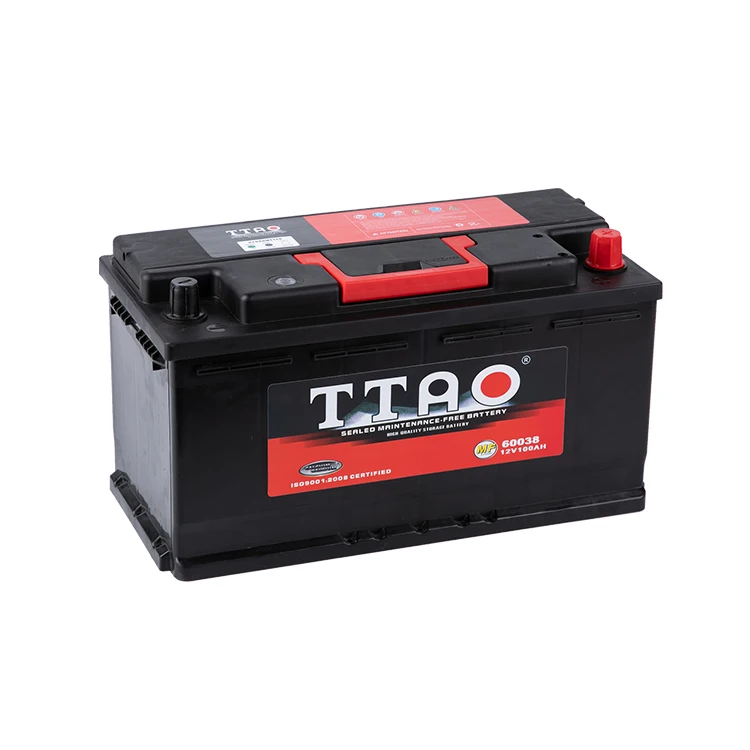 Car battery manufacturer DIN100 60038MF 100AH high capacity  lead acid  car battery  truck battery