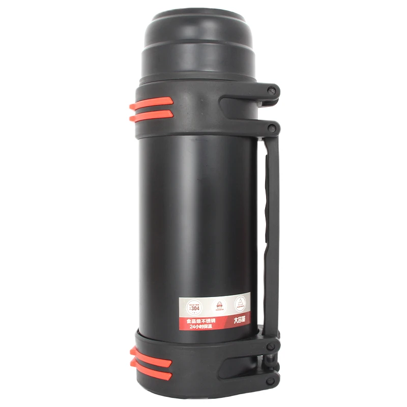 Vacuum Insulated Stainless Steel double Walled Thermos Sports Travel Water Bottle with Shoulder Strip and Bottle Bag For Outdoor