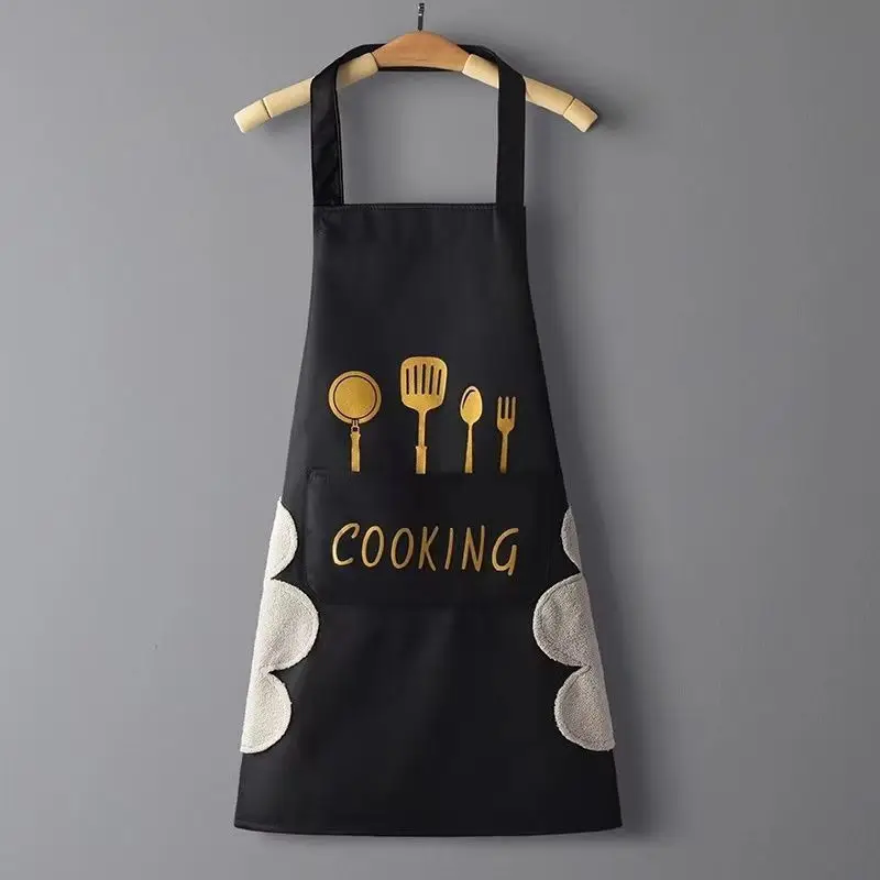 Custom Logo Promotion  Denim Cooking Kitchen Garden Apron For Men & Women Ripped Adjustable With Pockets