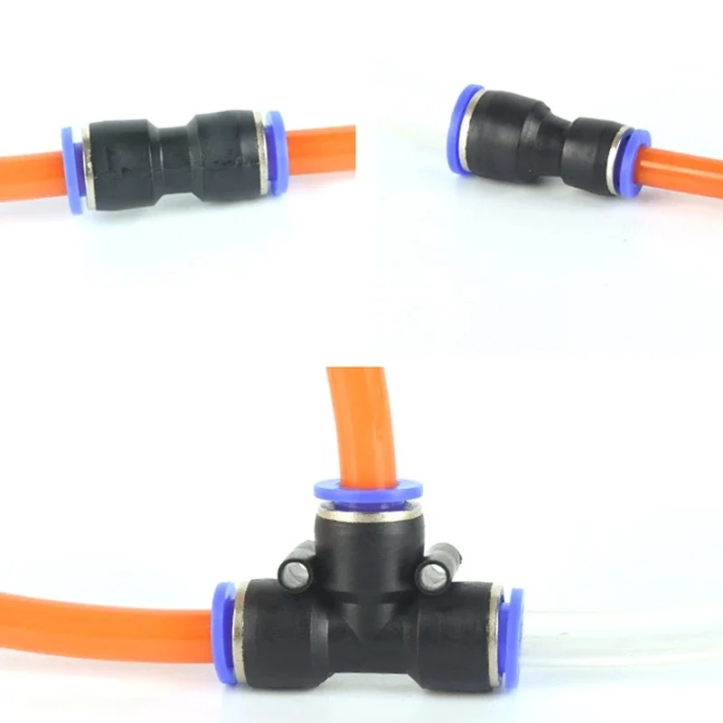 4x2.5 6x10 PU Various Color pneumatic tube air hose fitting high pressure air line tubing flexible polyurethane air hose