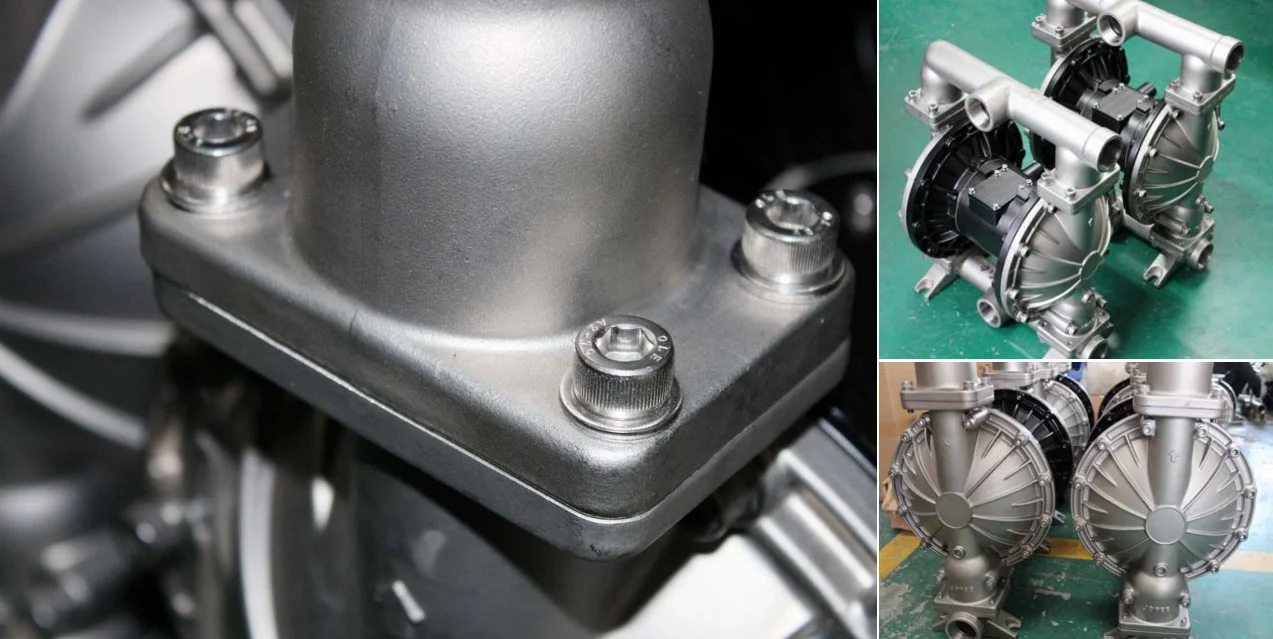 Wear-proof industrial waste water transfer air operated pneumatic double diaphragm pump