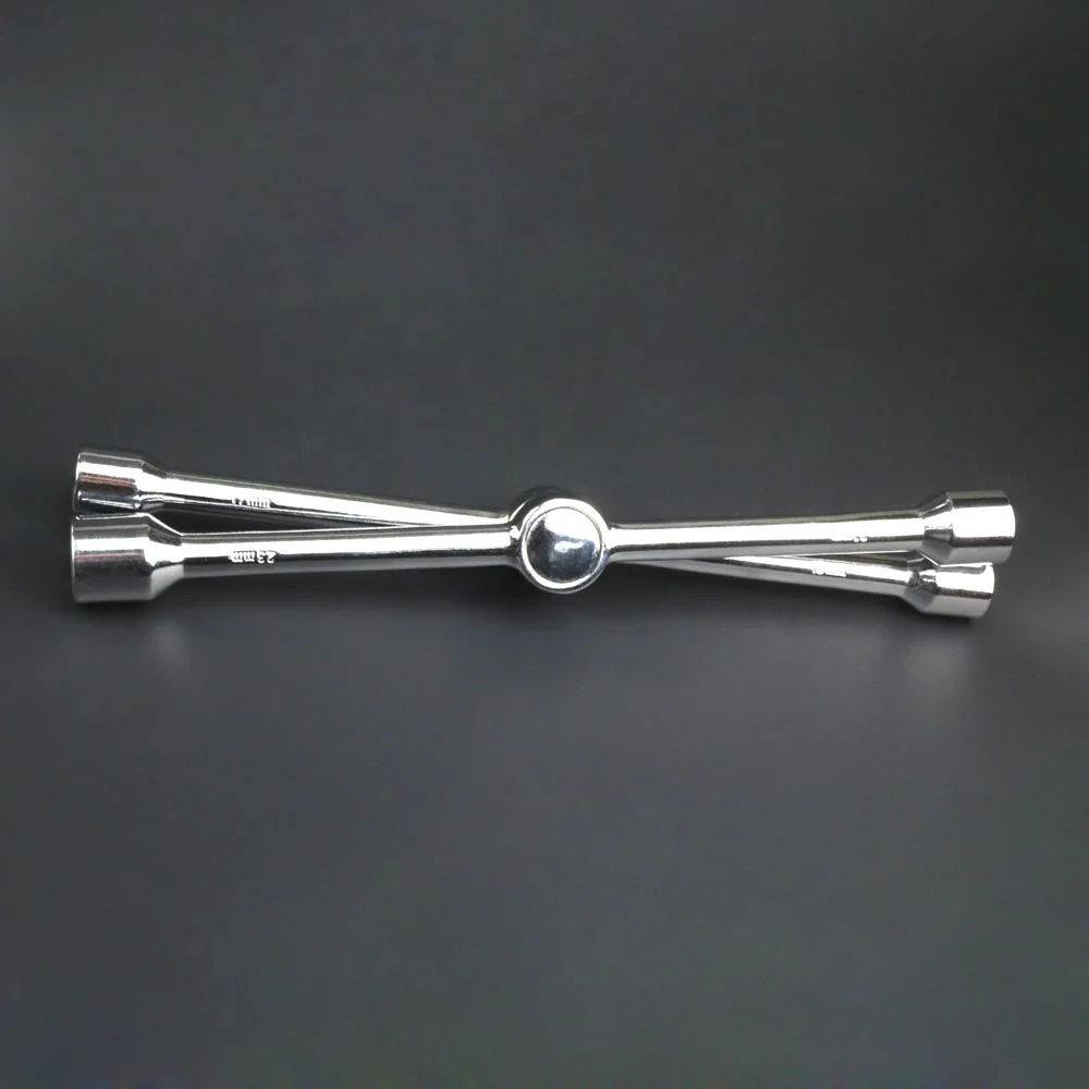 New style foldable rotary folding type space saving tire repair cross rim wrench