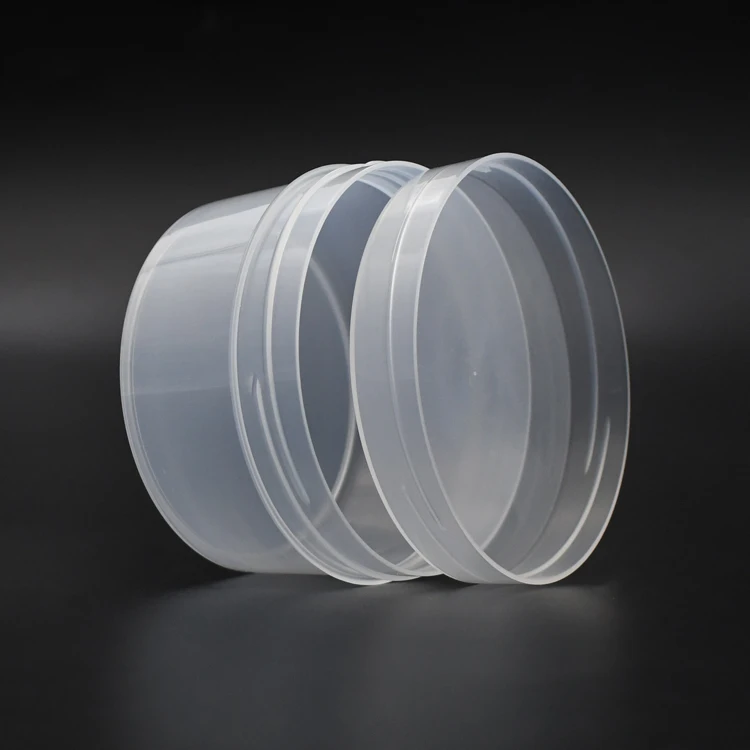 250ml Luxury Empty Cosmetic Containers Biodegradable Cosmetic Packaging Plastic Cream Jar with gold li