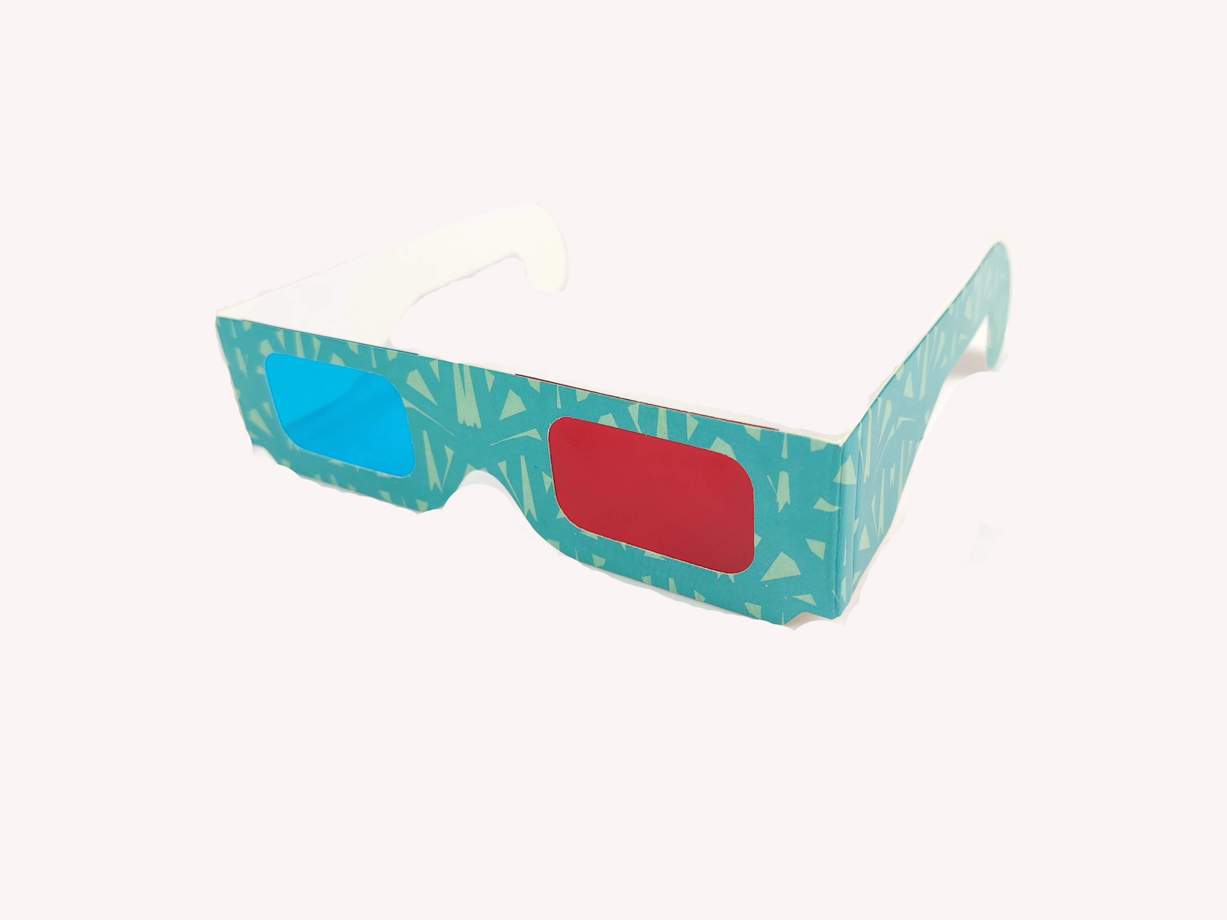  Красно-синие бумажные 3d-очки Anaglyph в простом