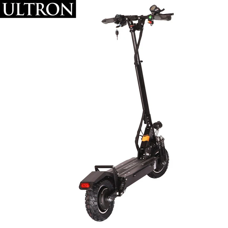 2020 Творческий of ULTRON T10 складной мотоцикл с 60V2400W 10 дюймовый высокоскоростной двойной мотор с толстыми покрышками скутер, способный преодолевать Броды для взрослых