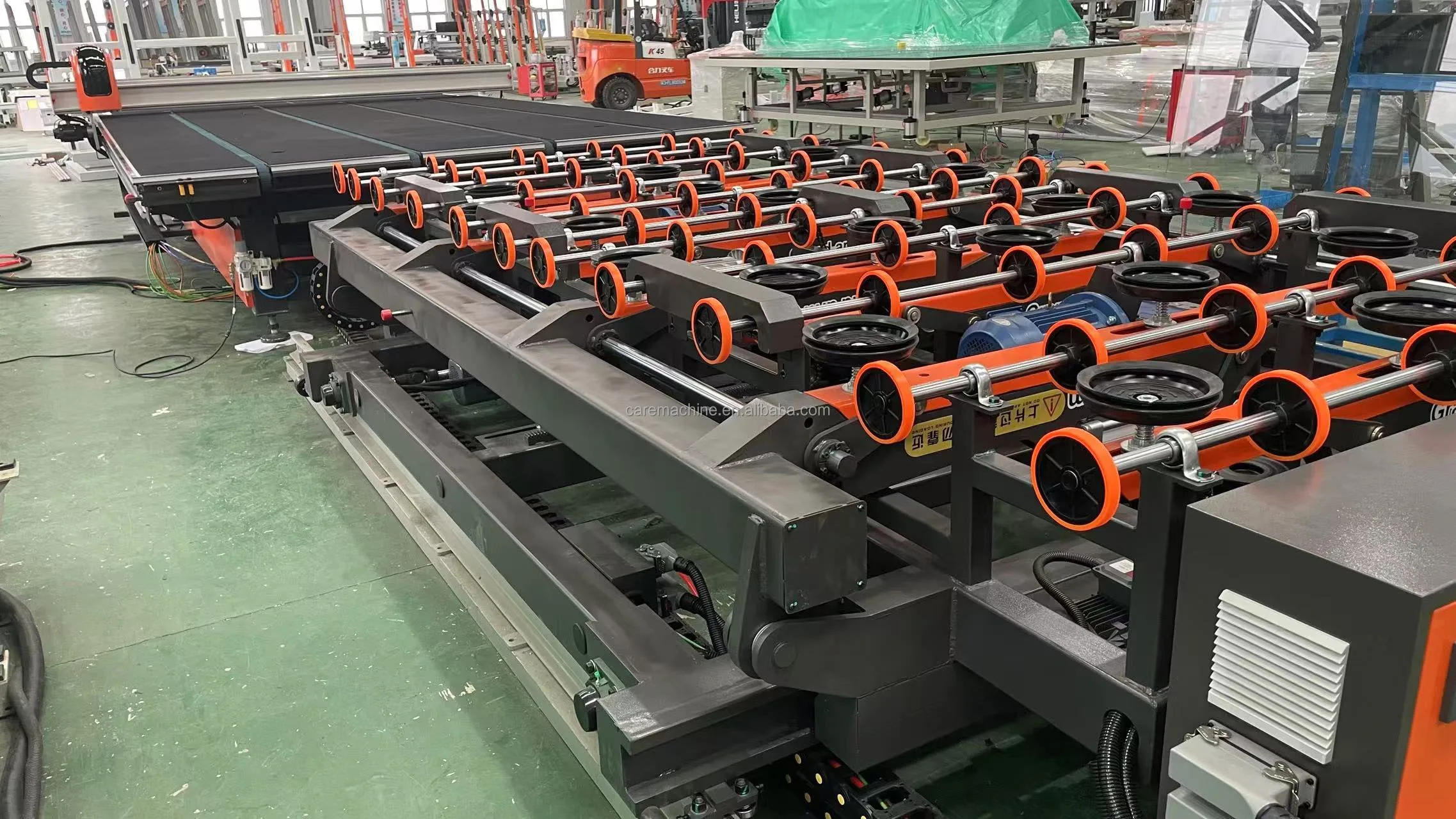 Hot Sales CNC 4228 Big Size Upper Line Glass Cutting Machine Label Printer CE Standard Glass Processing