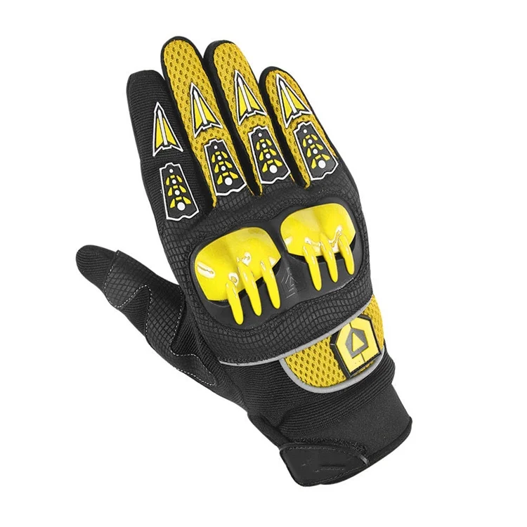 OEM Custom Genuine Leather Motorcycle Gloves Carbon Protect Motorbike Gloves Driving Racing Riding Gloves