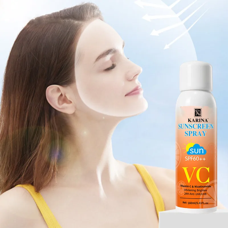 Jiajie private label wholesale whitening sunscreen spray