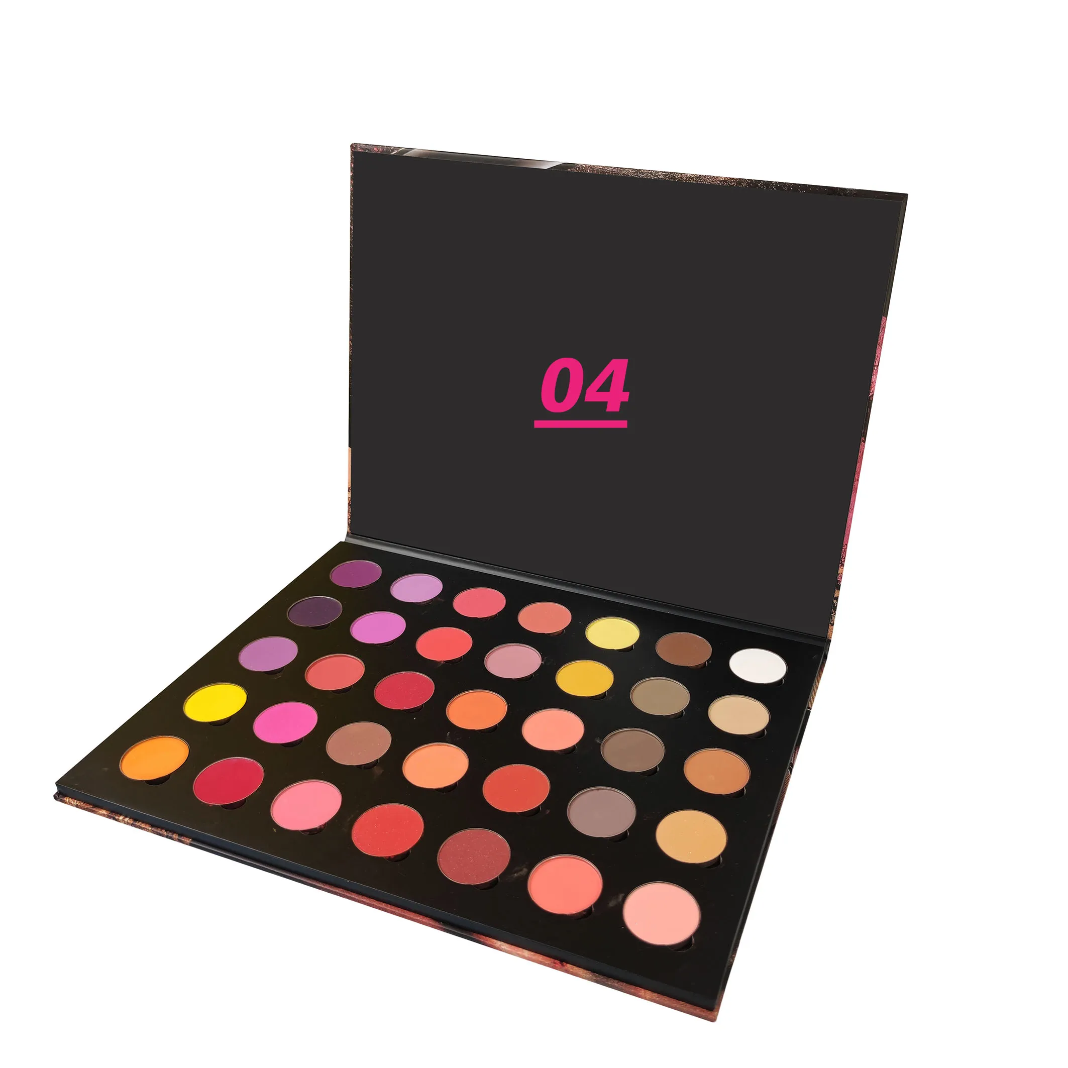 35 Color Eye Shadow Palette Makeup Private Label full matte finish pearly finish multichrome eyeshadow palette