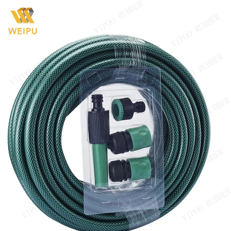 PVC Fiber Reinforced Hose Garden Water Pipe 50 PU Party ABS Plastic 15m Patio Cooling Misting System Water Hose Spring
