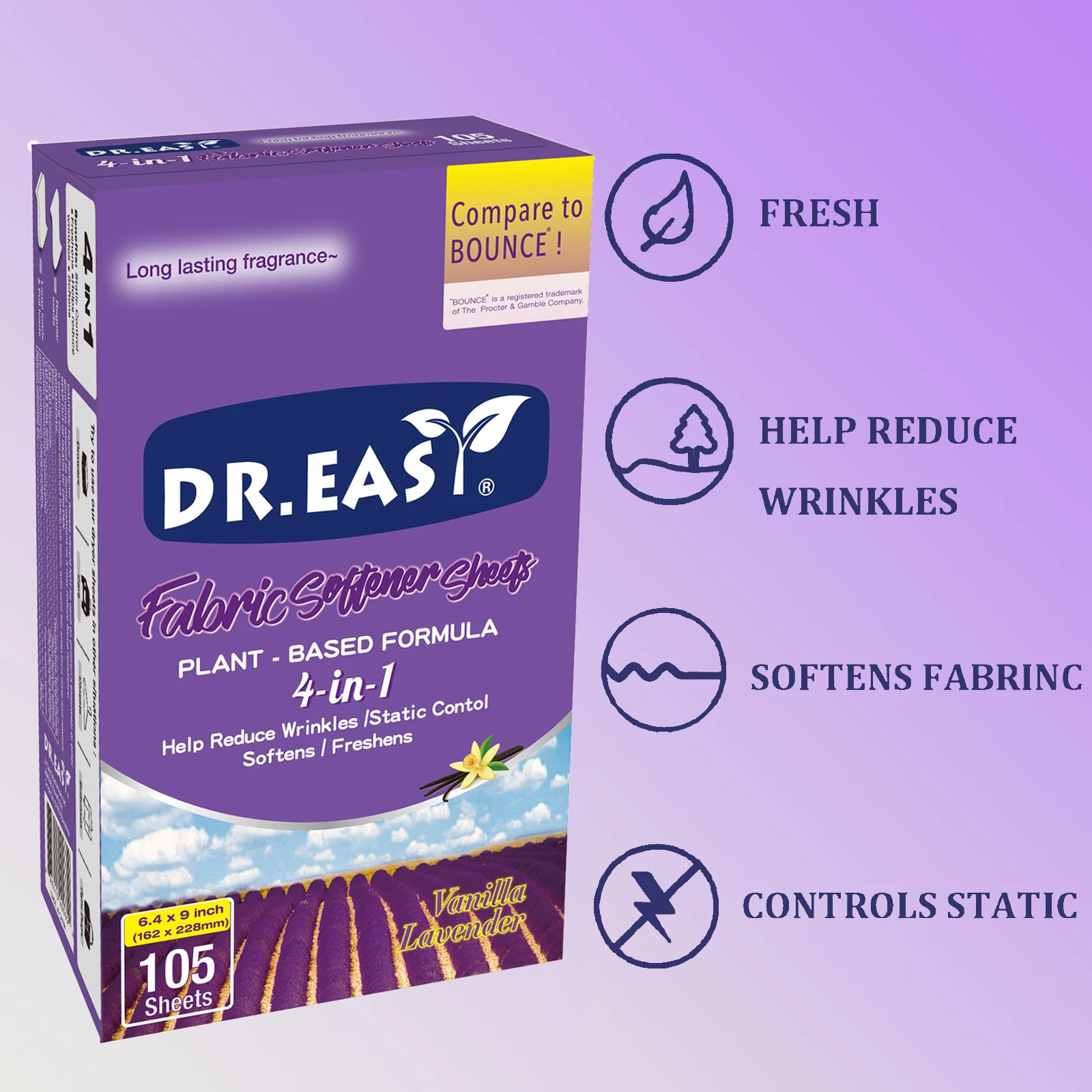 Factory Price Tumble Dryer Sheet Fabric Softener Fresh Laundry Dryer Sheets