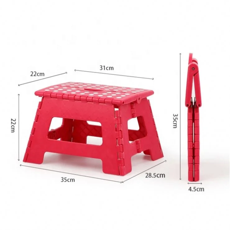 Factory Selling foldable stool portable folding foot stool plastic folding stool