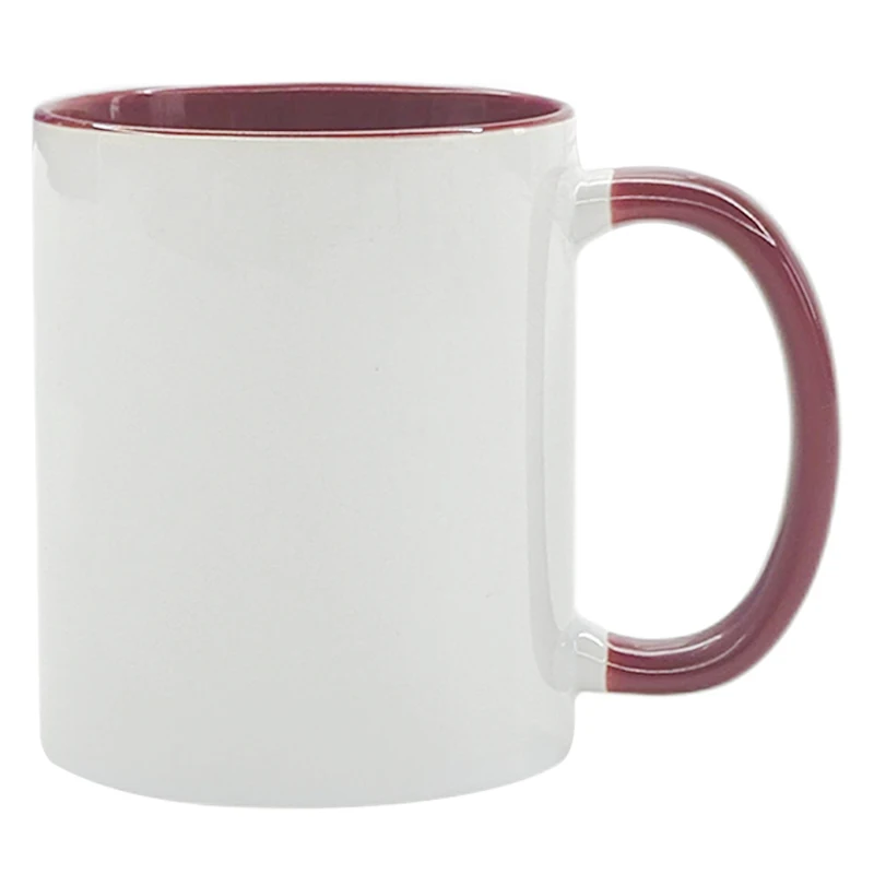 Fashionable Promotional Maroon Sublimation Cartoon Mug Ceramic Cup Coffee