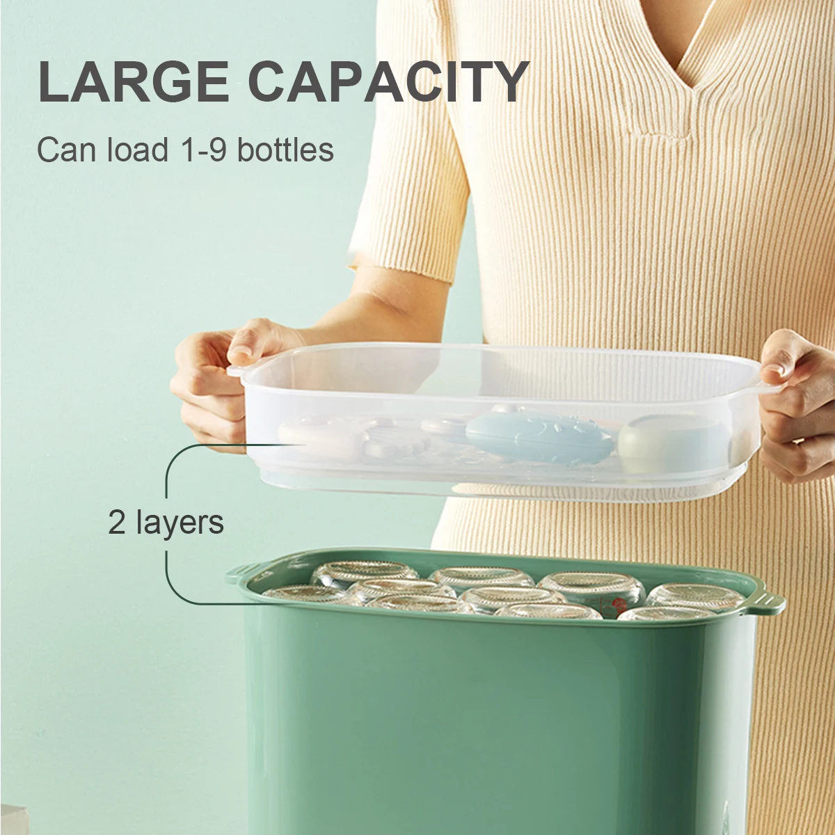 2021 китайская поставка, Интеллектуальный Паровой Стерилизатор бутылочек для детей, подогреватель бутылочек для молока