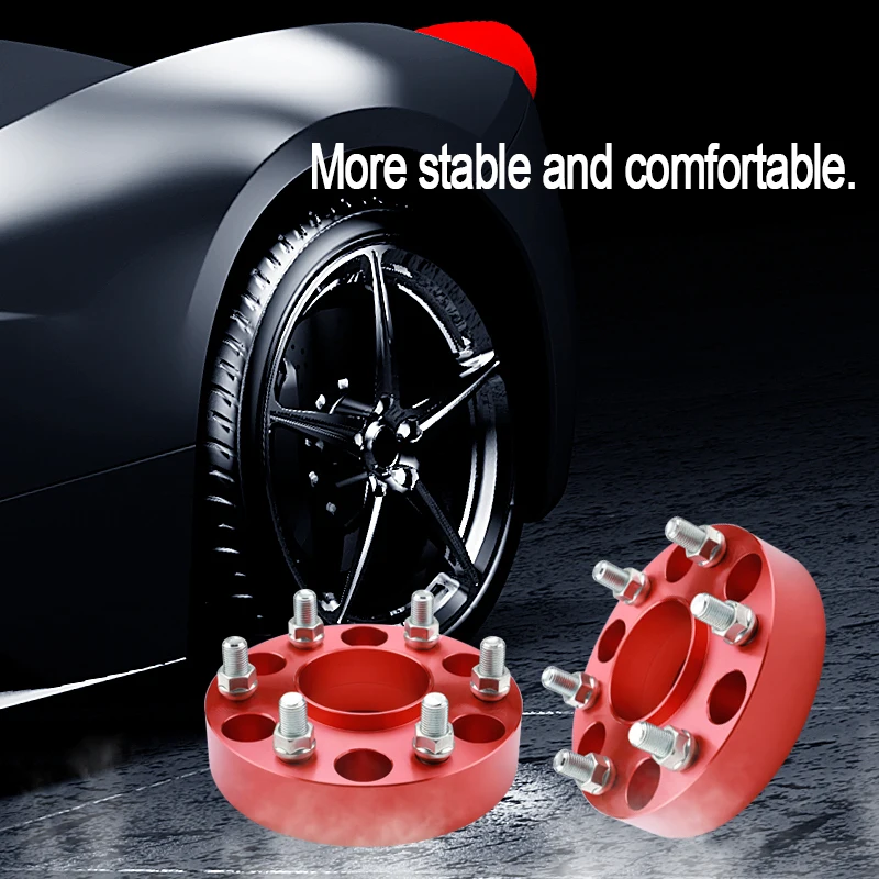 Reecheng 1.25 inch 6x5.5-6x5.5 Black CB 78.1mm M14*1.5  6x139.7 Hubcentric Aluminum Forged Wheel Spacers