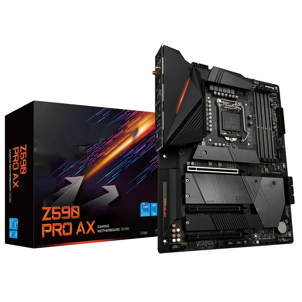 GIGABYTE Z590 AORUS MASTER Motherboard with Dual Channel Non-ECC Unbuffered DDR4 4 DIMM Memory Graphics Card Type Integrated