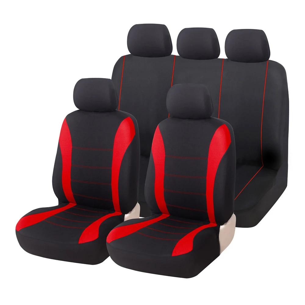 Universal Polyester Breathable Car Seat Covers Full Set Protector for Most Cars SUVs Pick-up Trucks