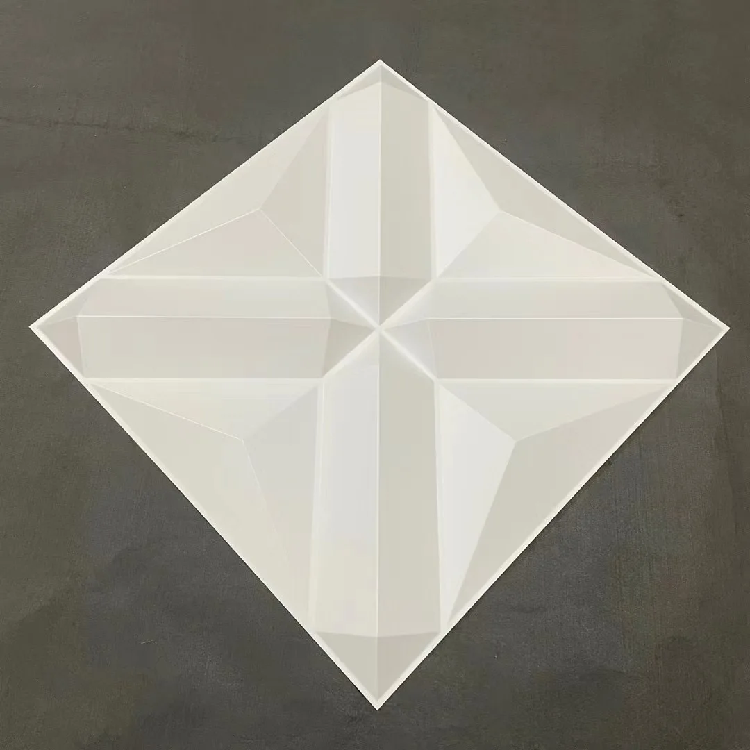 Best quality green material paintable 3d wall panel black for night club wall decor