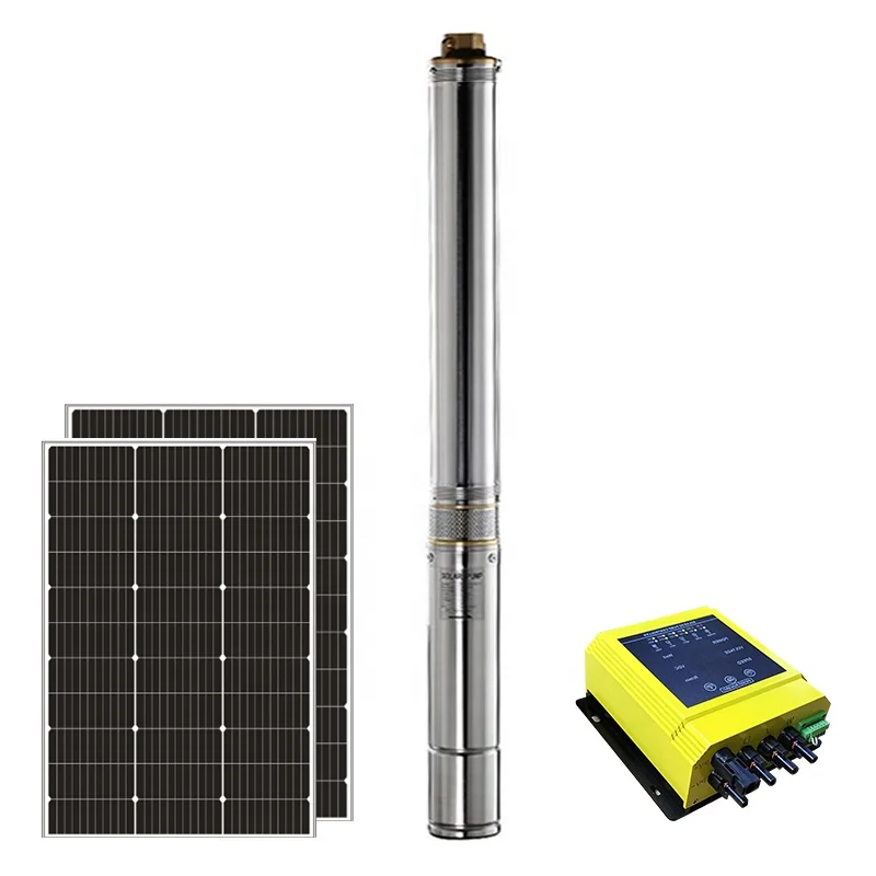 3SPC3.3/106-D90/1100  BLDC pompe solaire solar water pump centrifugal pump  with MPPT controller