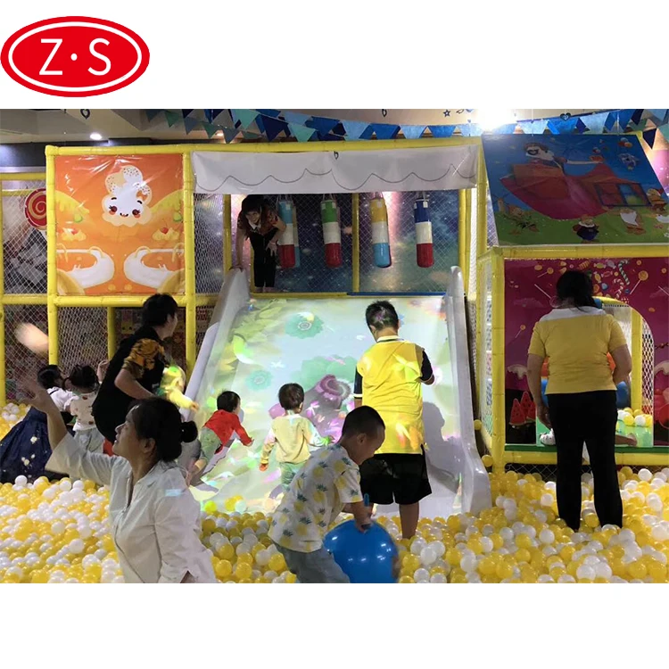 
Funny kids game 3D interactive projector games interactive slide for city mall 