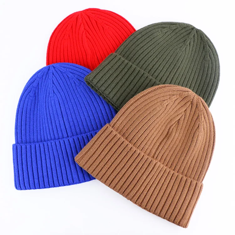 Qianzun beanies manufacturer custom logo embroidery winter knit hats beanie